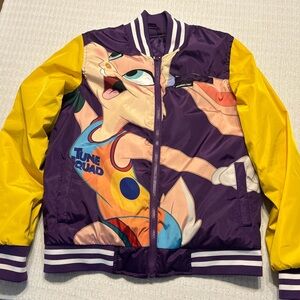Space Jam members only varsity jacket small